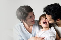 Happy little family