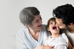 Happy little family