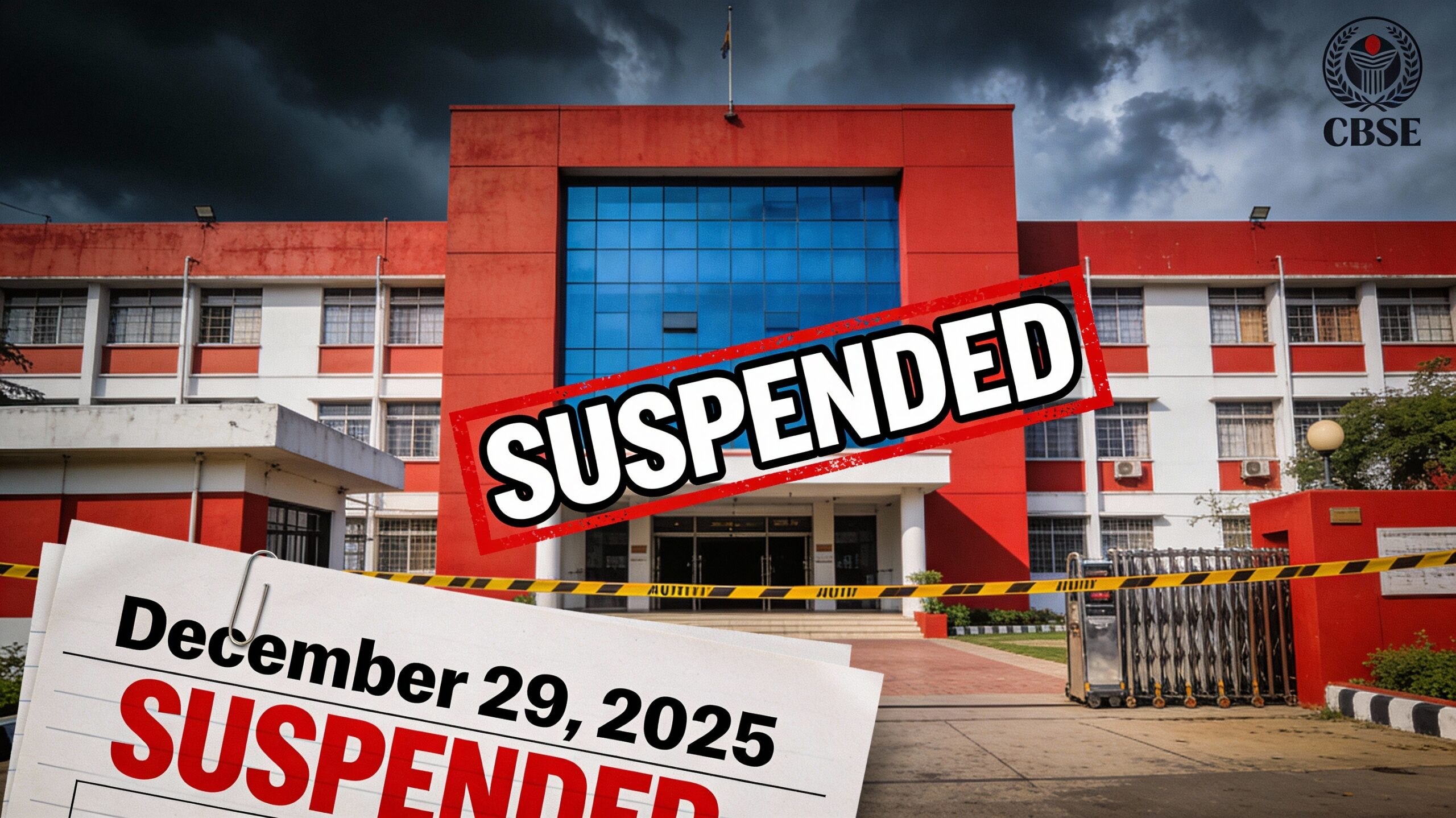 CBSE Suspends Gurugram School | School Education News – Dec 31, 2025
