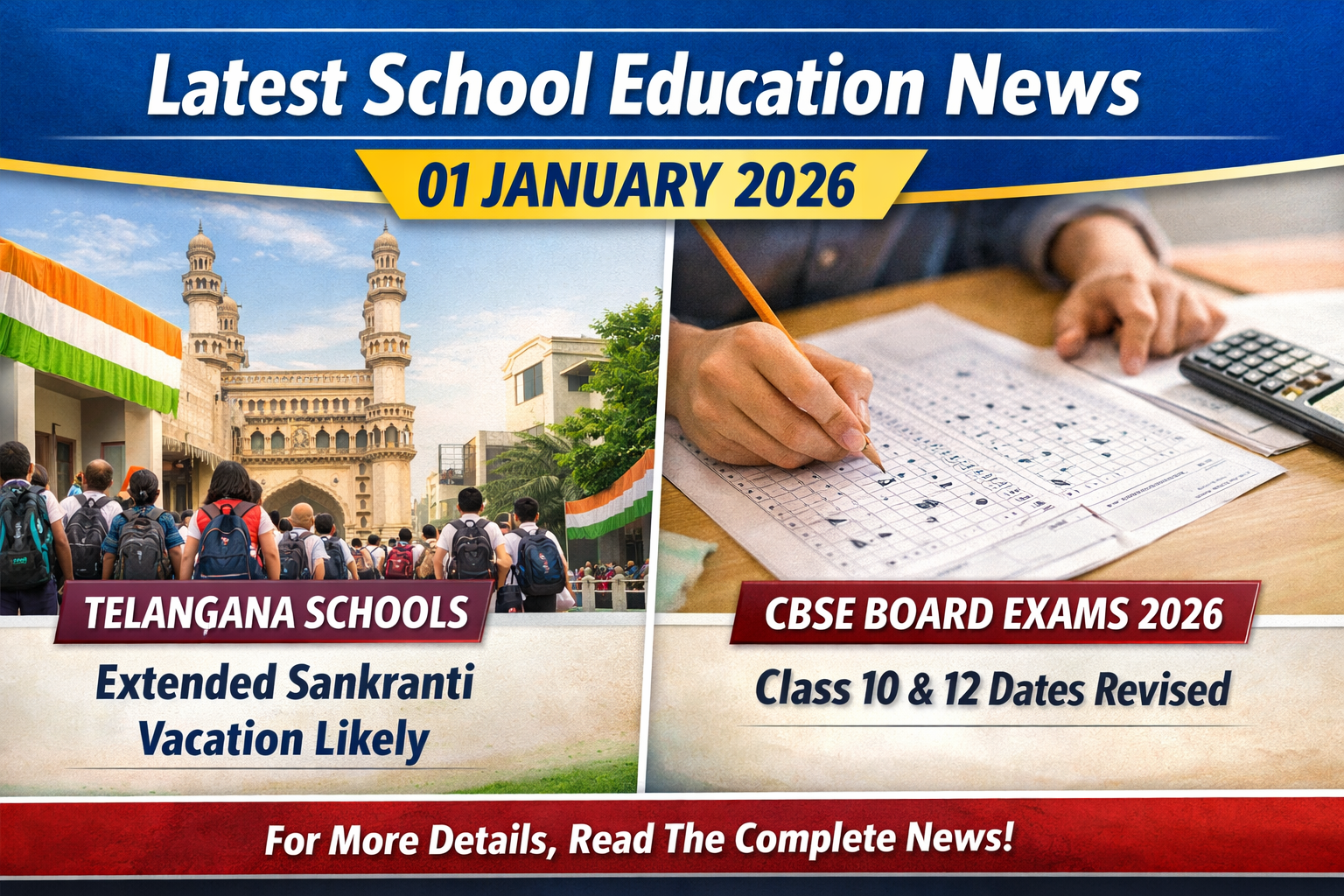 SCHOOL EDUCATION NEWS, 02 January, 2026